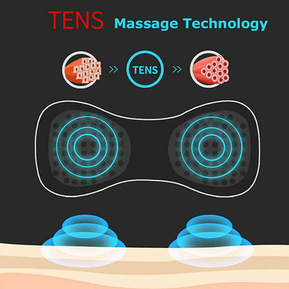 USB-Rechargeable Mini Electric Neck & Body Massager - Pain Relief Massage Patch