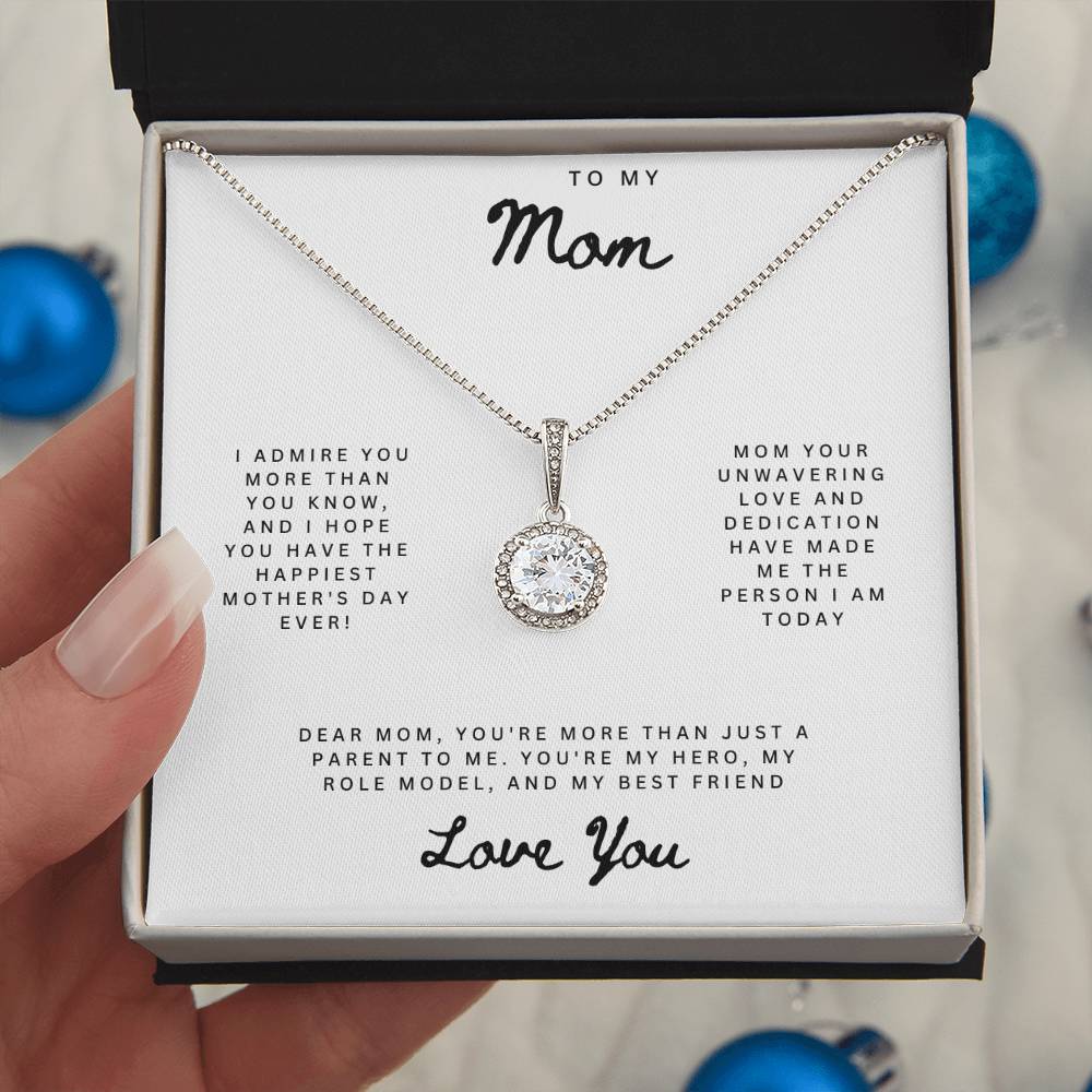 Eternal Hope Pendant: A Mother's Day Ode of Love & Admiration, Message For Mom Card