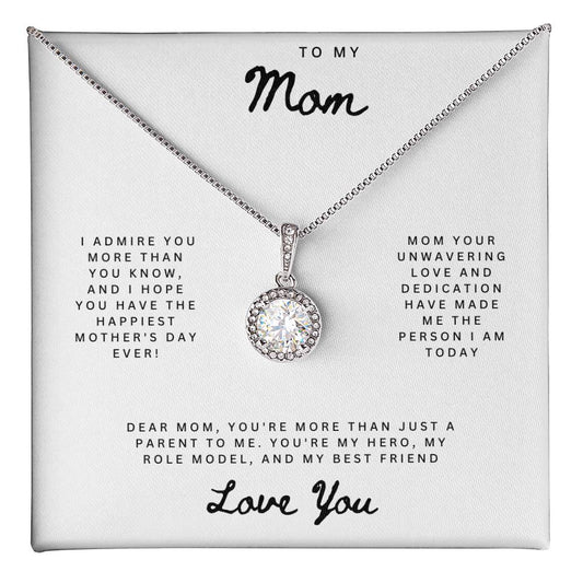 Eternal Hope Pendant: A Mother's Day Ode of Love & Admiration, Message For Mom Card