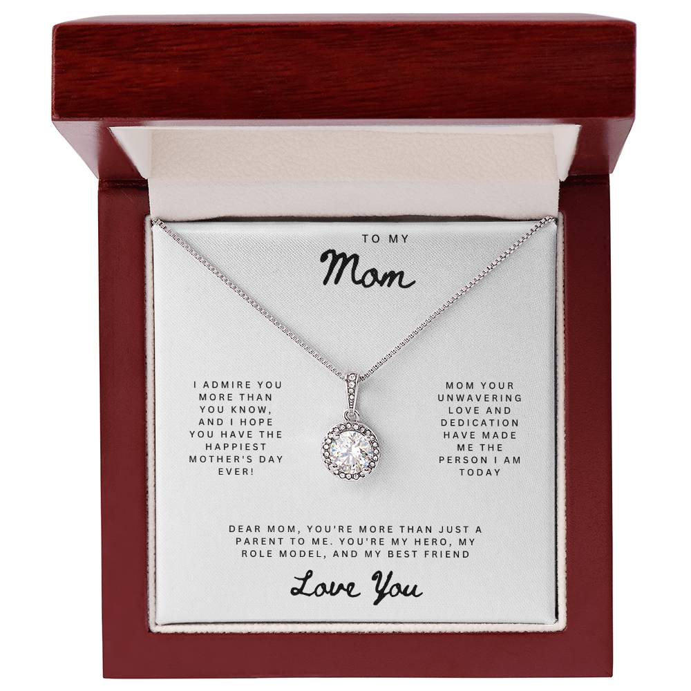 Eternal Hope Pendant: A Mother's Day Ode of Love & Admiration, Message For Mom Card