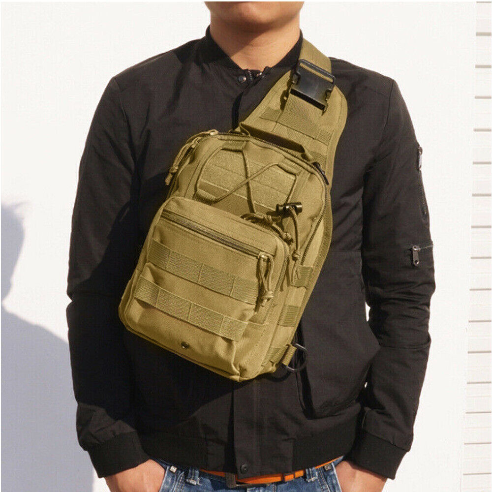 Military Tactical Sling Chest Bag - Versatile Crossbody Shoulder Fanny Pack