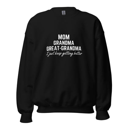 Mom Grandma Great-Grandma Sweatshirt | More Gifted | Mom, Mother, Mother's day Sweatshirt