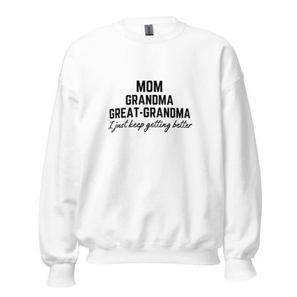 Mom Grandma Great-Grandma Sweatshirt | More Gifted | Mom, Mother, Mother's day Sweatshirt